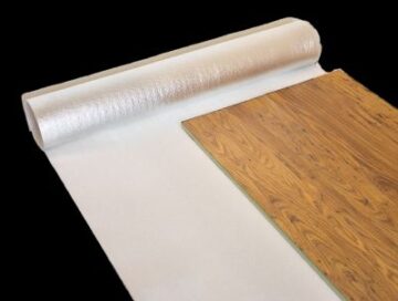Opti-Step flooring underlayment absorbs sound, resists moisture, and improved walking comfort.