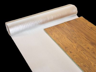 Opti-Step flooring underlayment absorbs sound, resists moisture, and improved walking comfort.